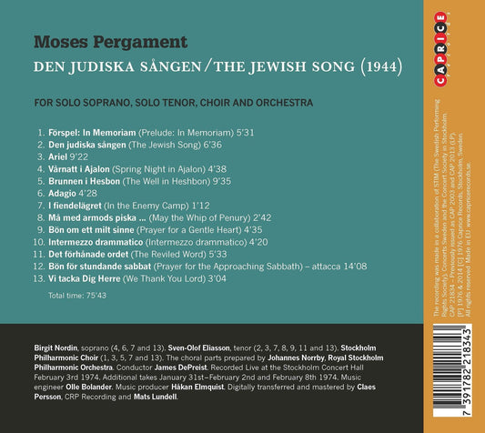 Pergament: Den judiska sången (The Jewish Song)