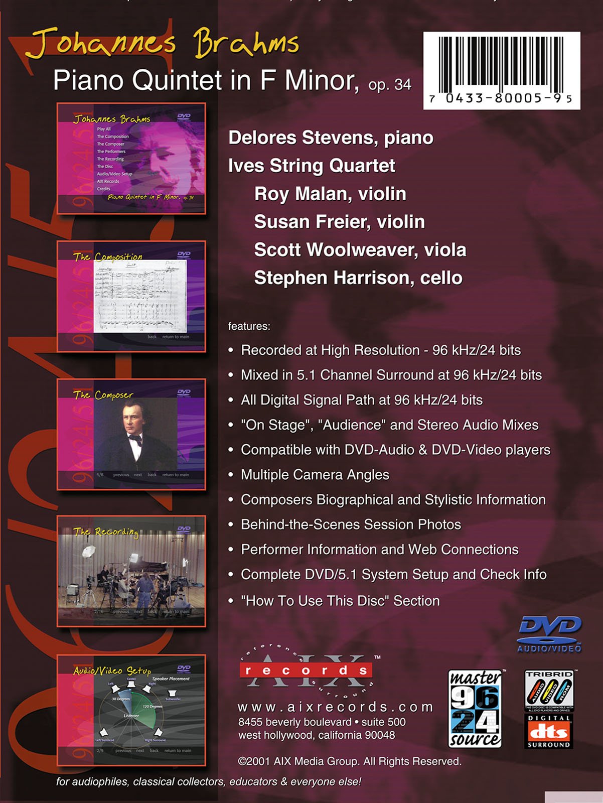 Brahms: Piano Quintet in F Minor, Op. 34