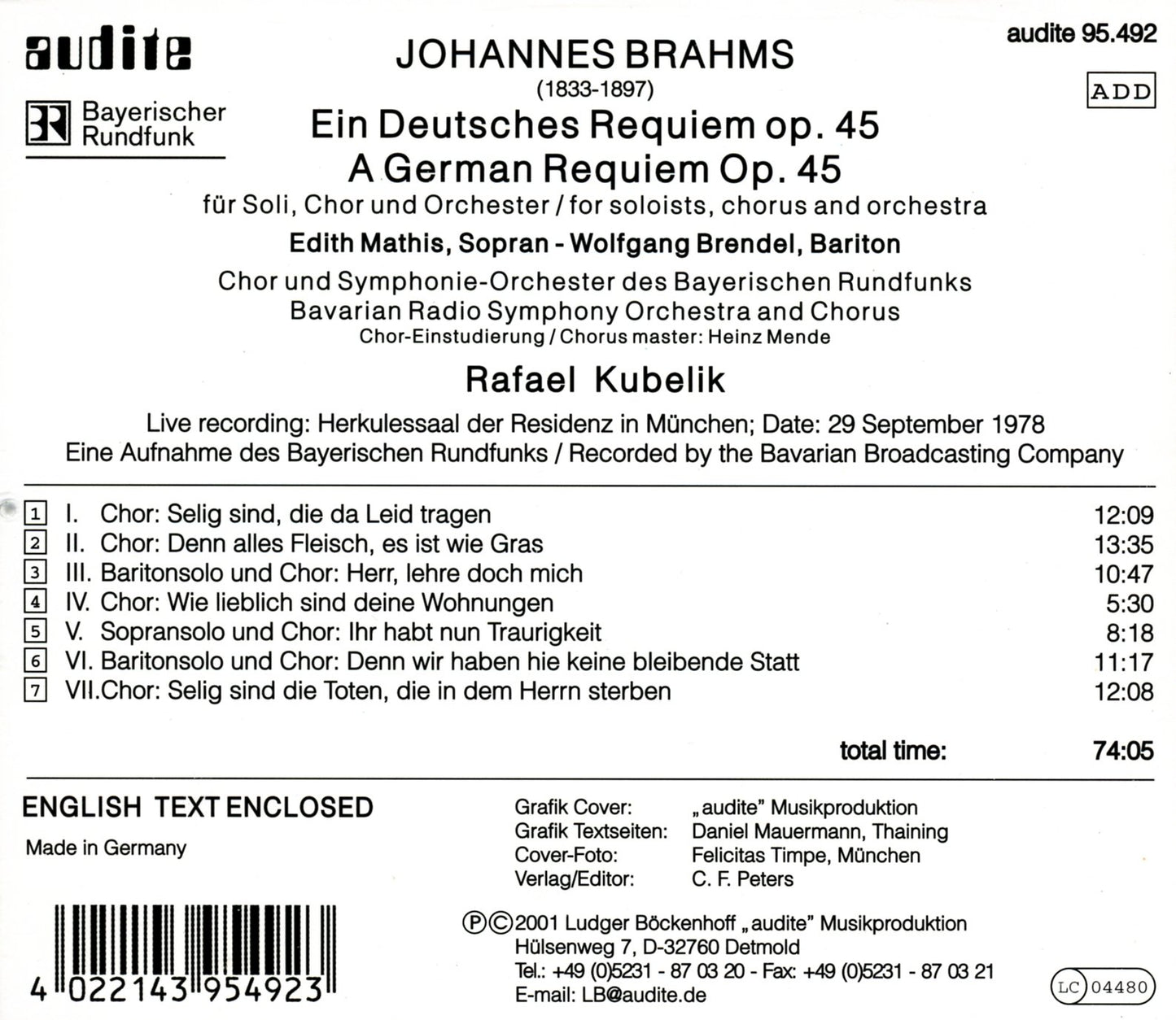 EIN DEUTSCHES REQUIEM