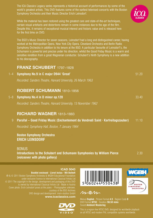 Schubert: Symphony No. 9, 'Great' - Schumann: Symphony No. 4