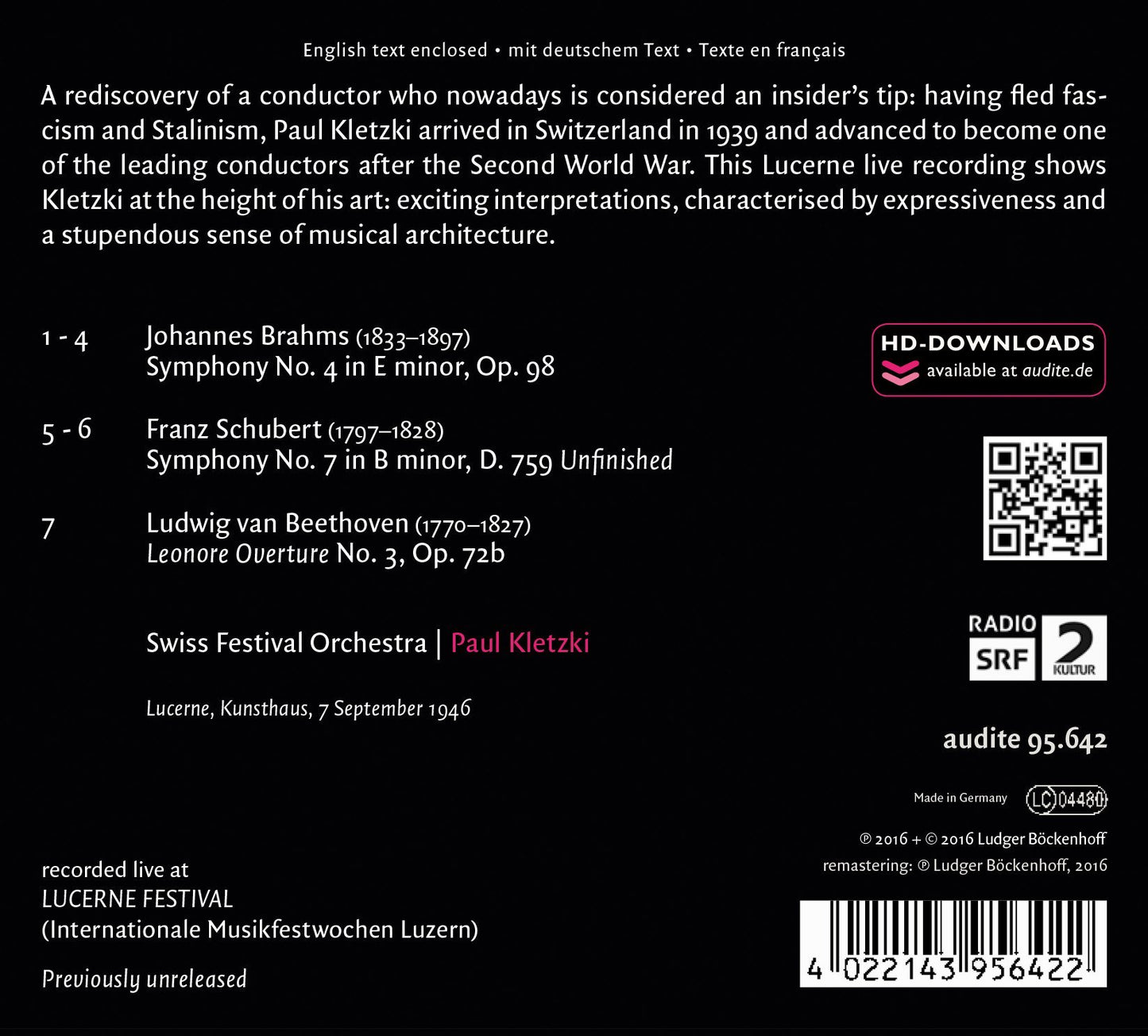 Lucerne Festival Historic Performances, Vol. 9: Paul Kletzki
