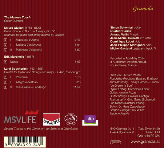 The Maltese Touch: Guitar Quintets