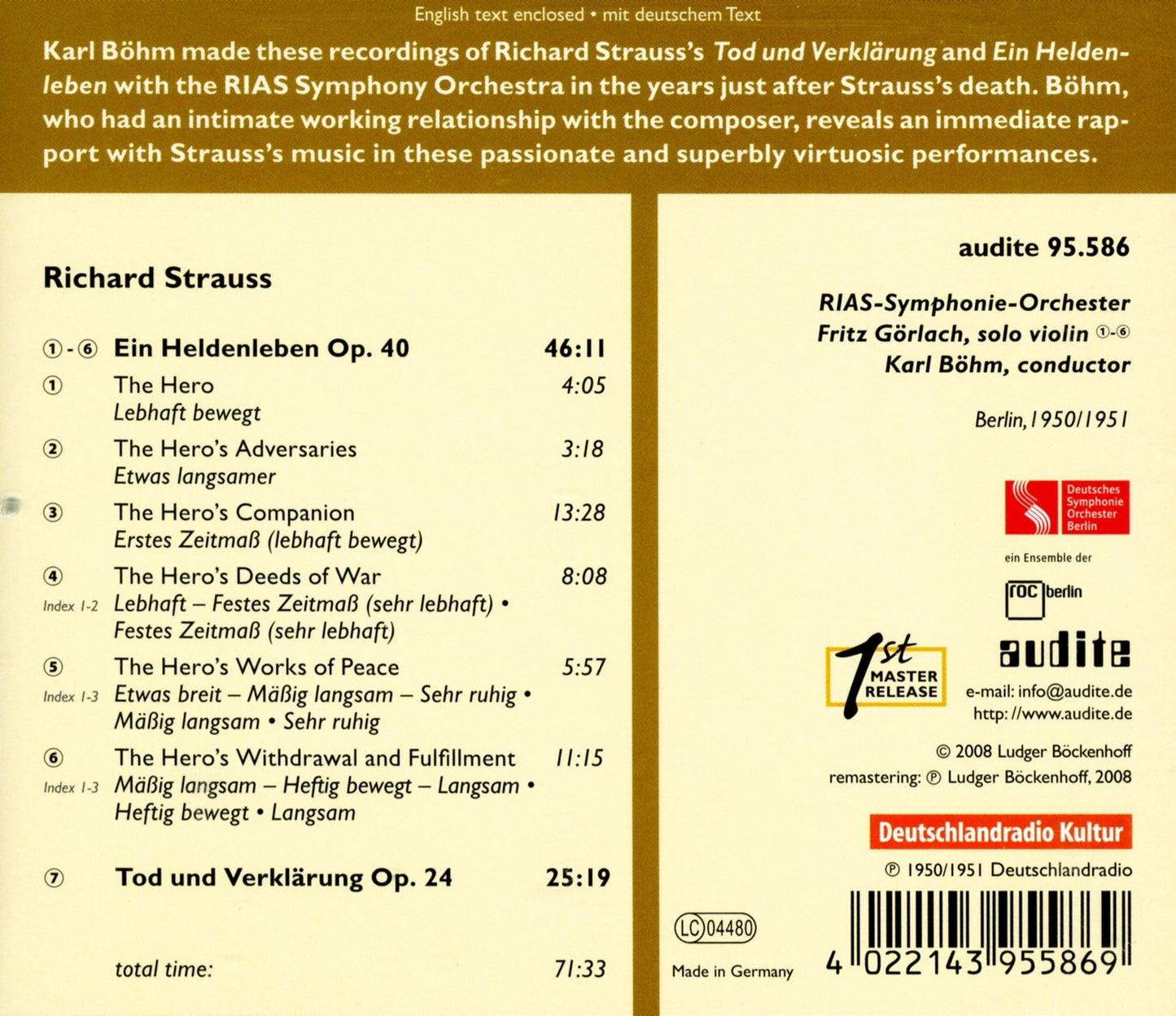 EIN HELDENLEBEN & TOD UND VERK