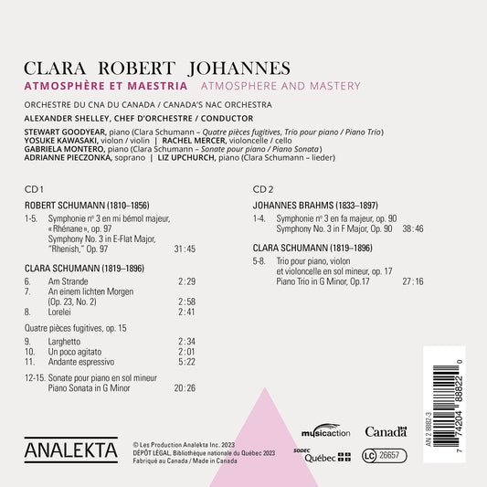 Clara, Robert, Johannes: Atmosphere and Mastery