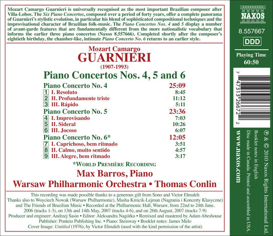 Guarnieri: Piano Concertos Nos. 4-6