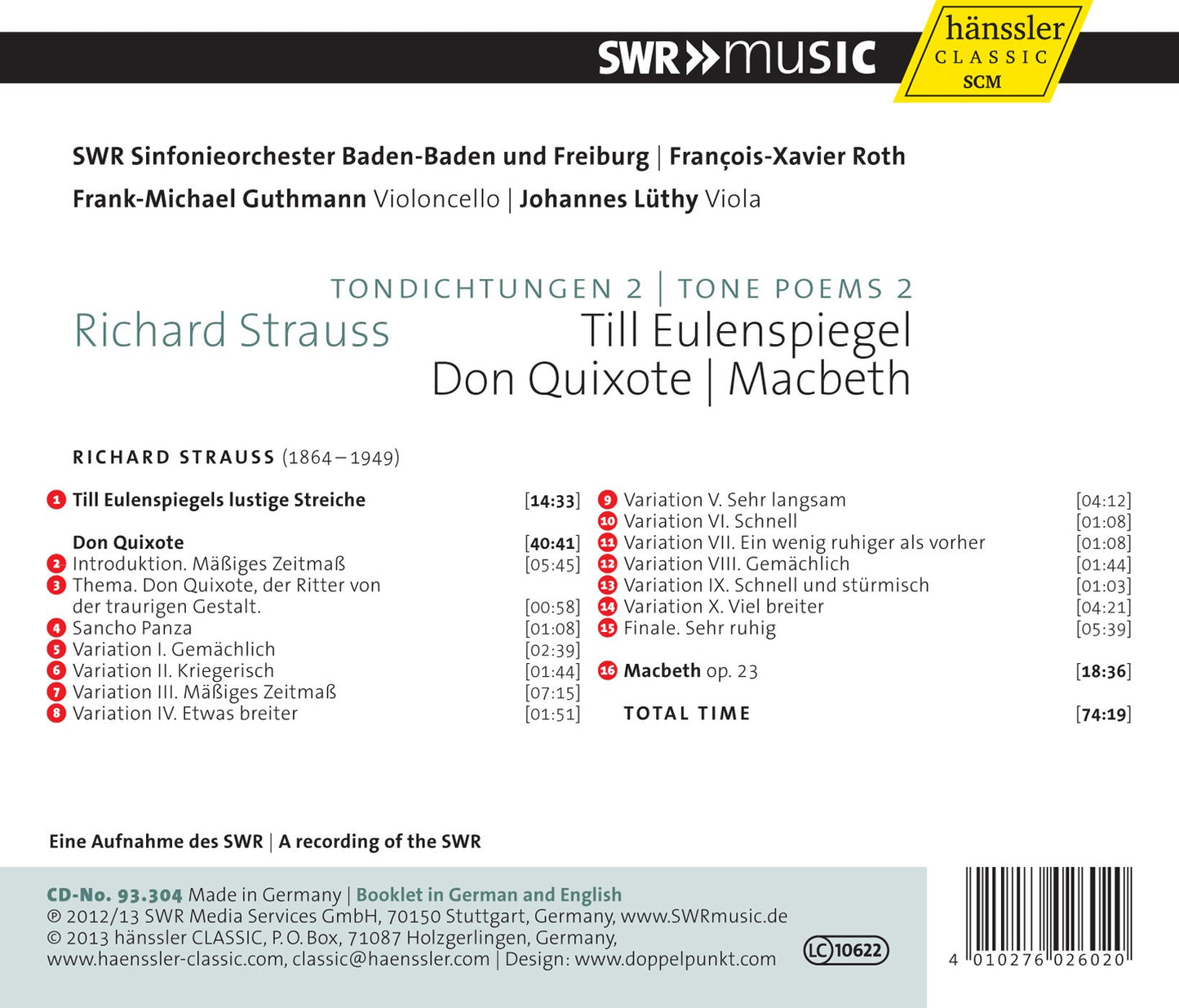 Richard Strauss: Tone Poems, Vol. 2