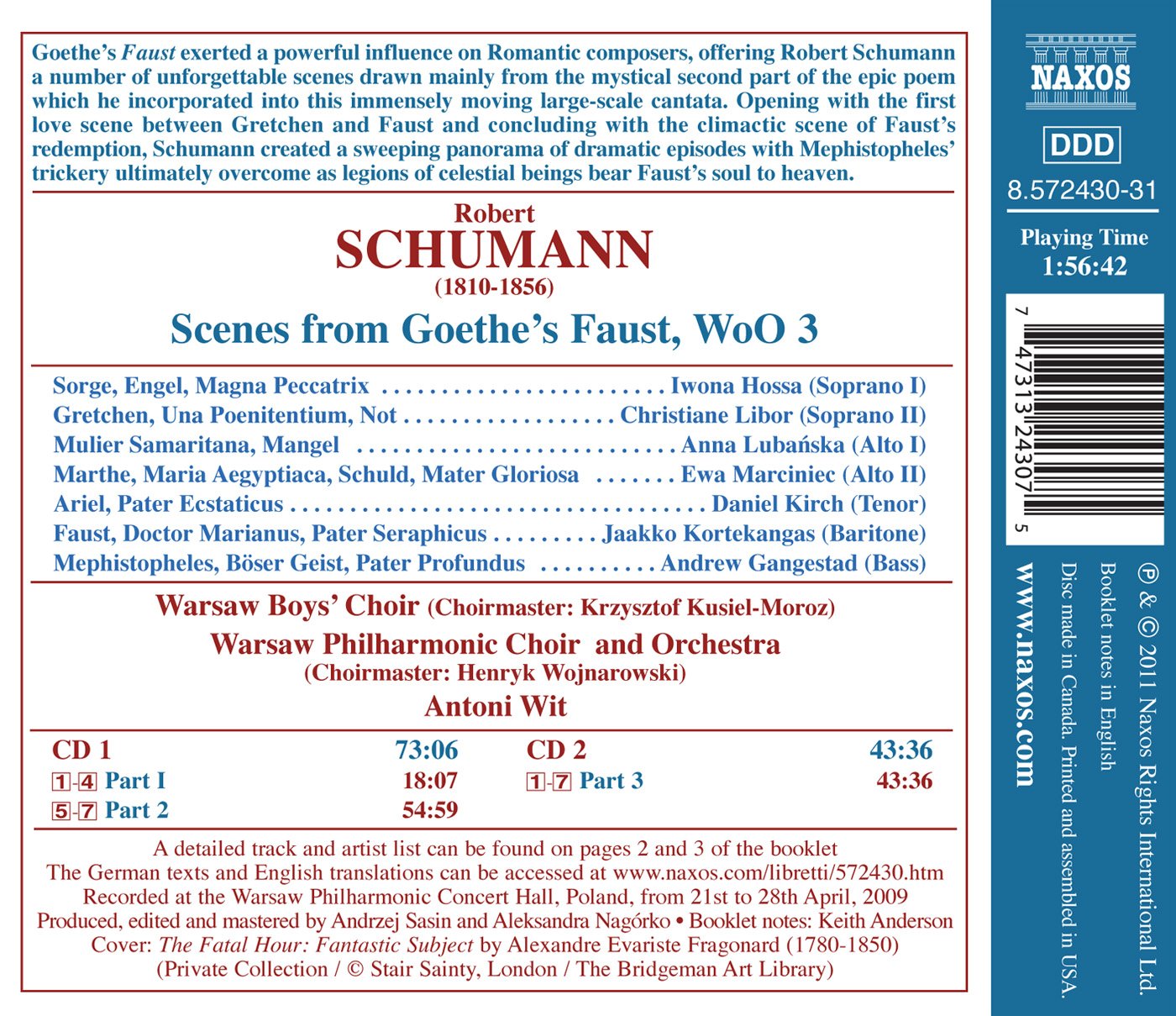 Schumann: Scenes from Goethe's Faust