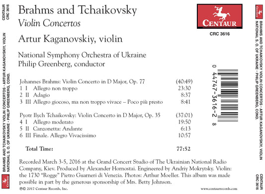 Brahms & Tchaikovsky: Violin Concertos