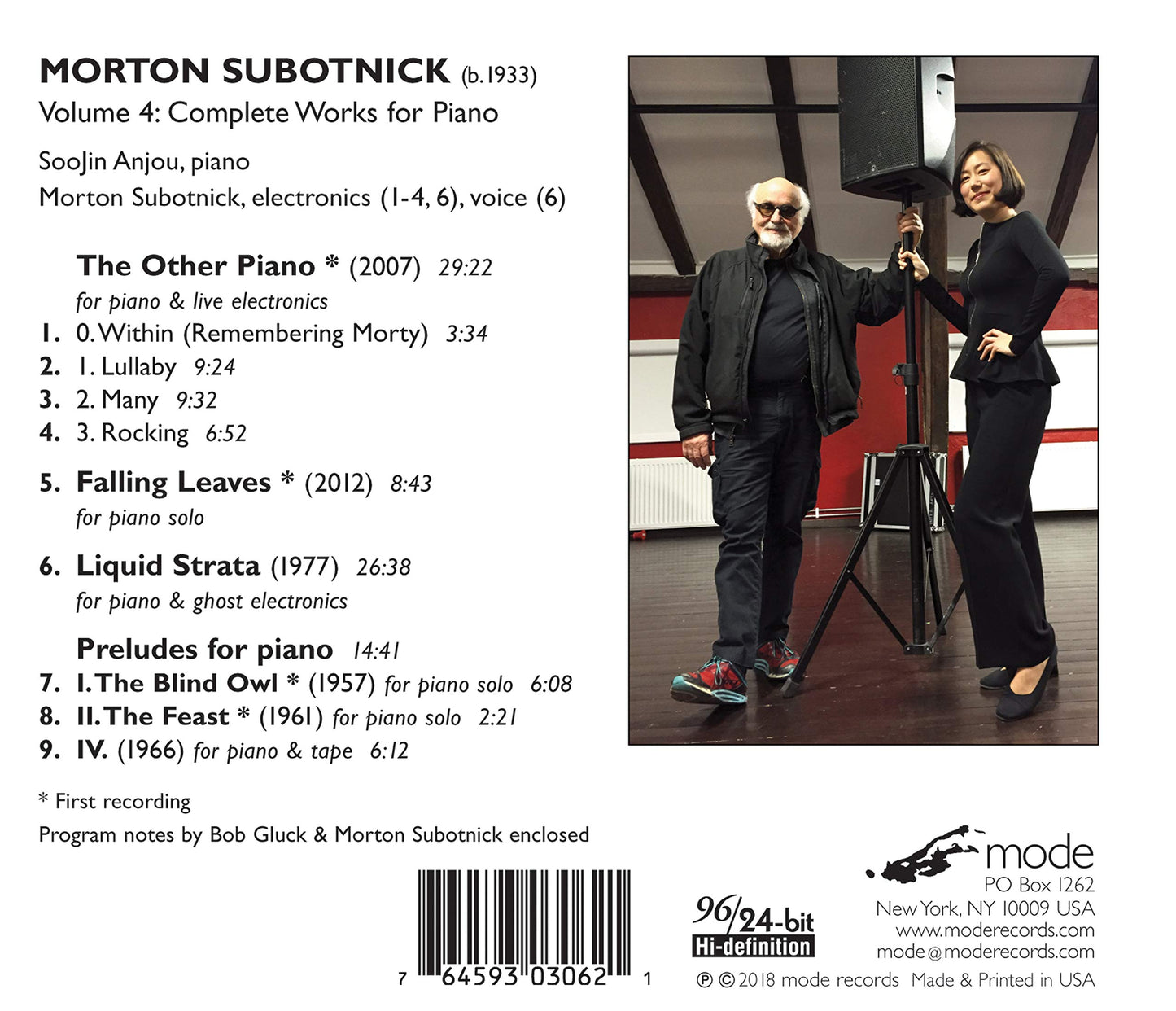 Subotnick, Vol. 4: Complete Piano Works