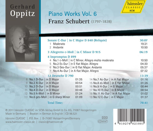 Schubert: Piano Works Vol. 6