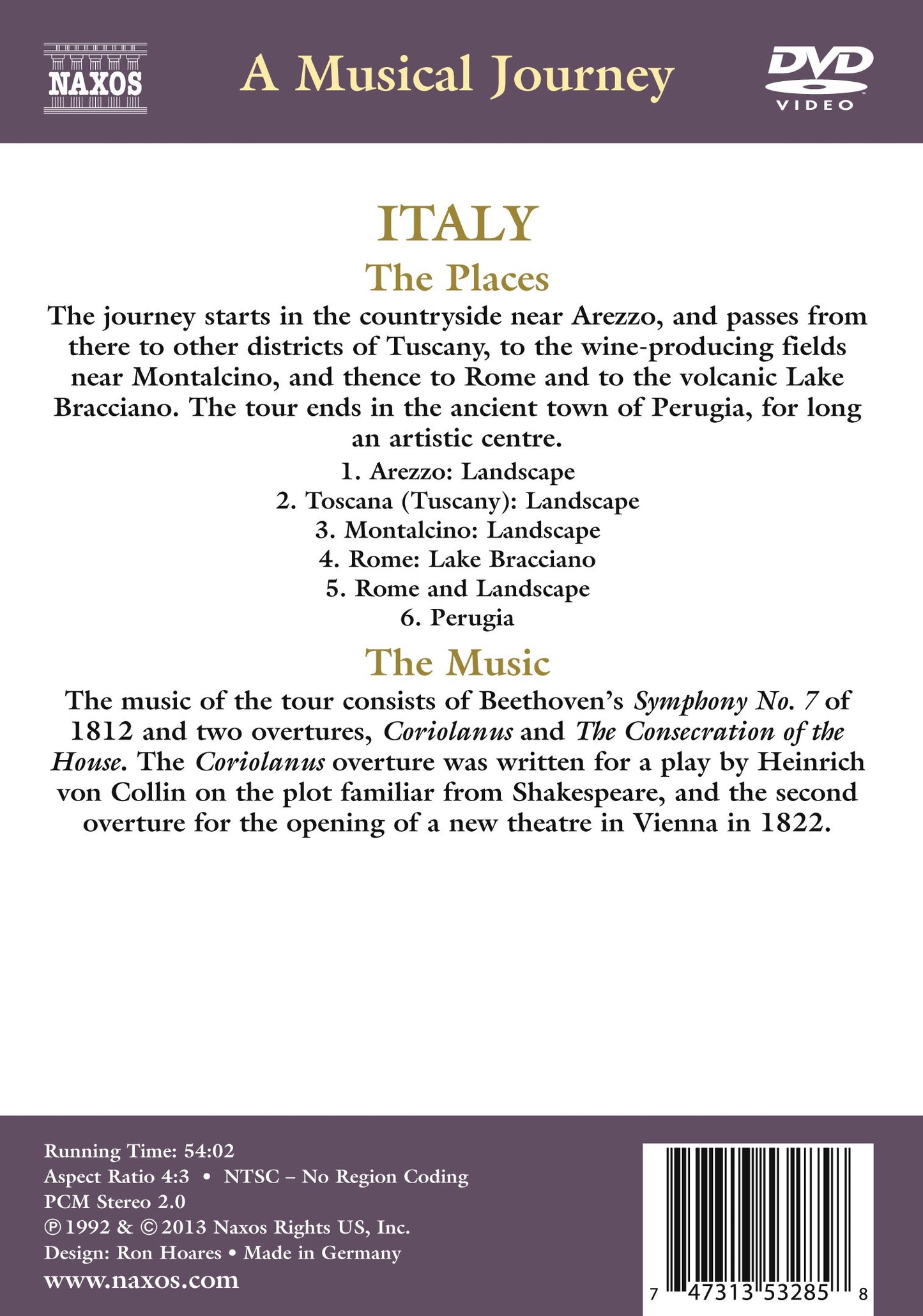 A Musical Journey - Italy: A Musical Tour of Tuscany, Rome a