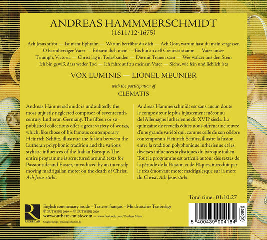 Andreas Hammerschmidt: Ach Jesus stirbt