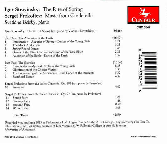 Stravinsky: The Rite of Spring - Prokofiev: Music from Cinde