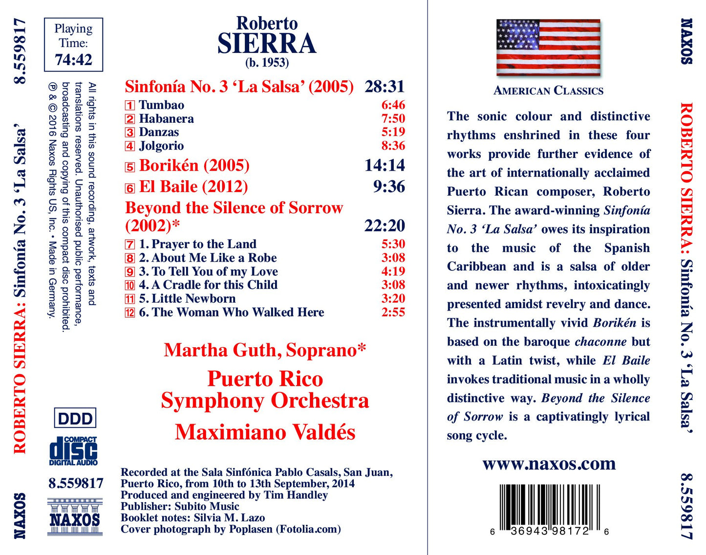 Roberto Sierra: Sinfonía No. 3 "La Salsa", Borikén, El Baile