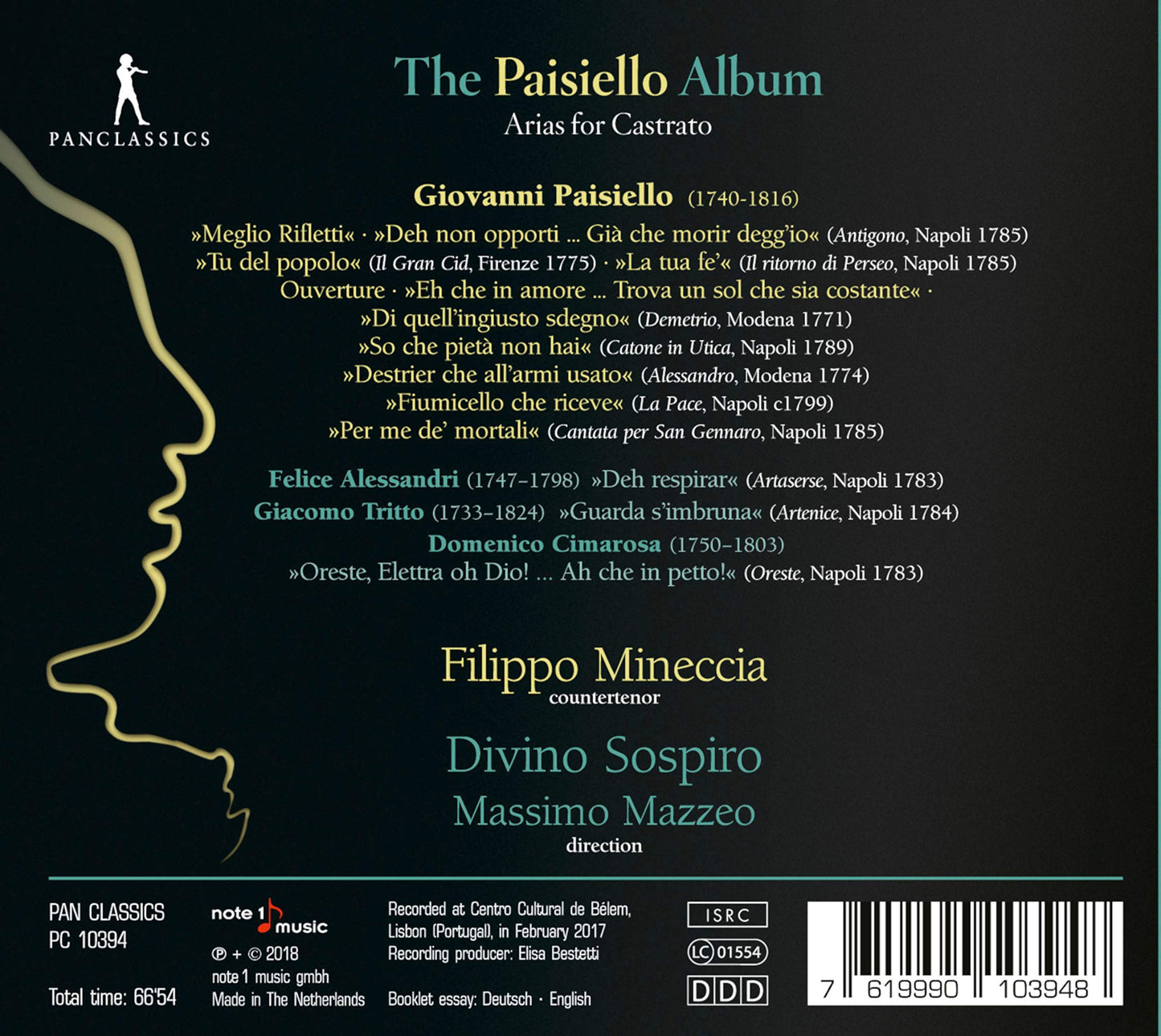 The Paisiello Album: Arias for Castrato