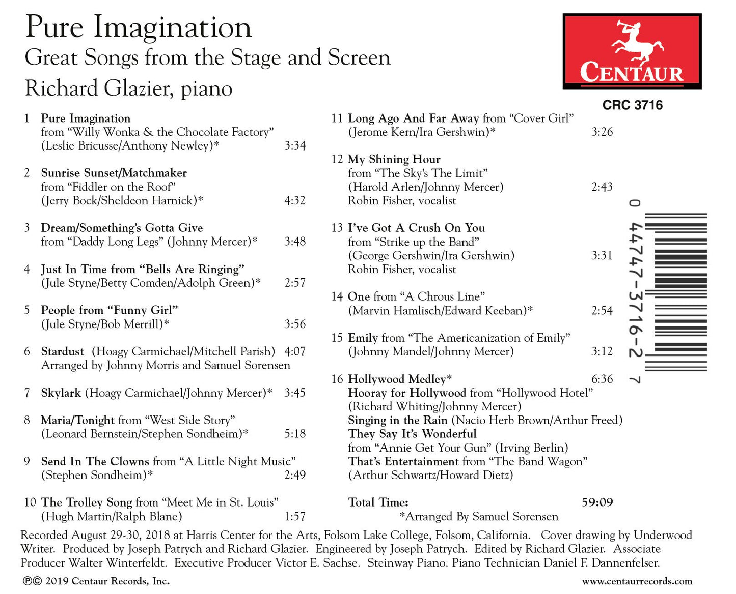 Pure Imagination - Great Songs from the Stage and Screen