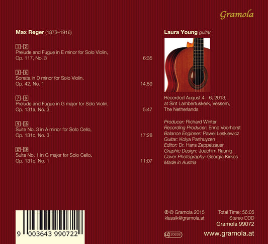 Max Reger: Works Arranged for Guitar