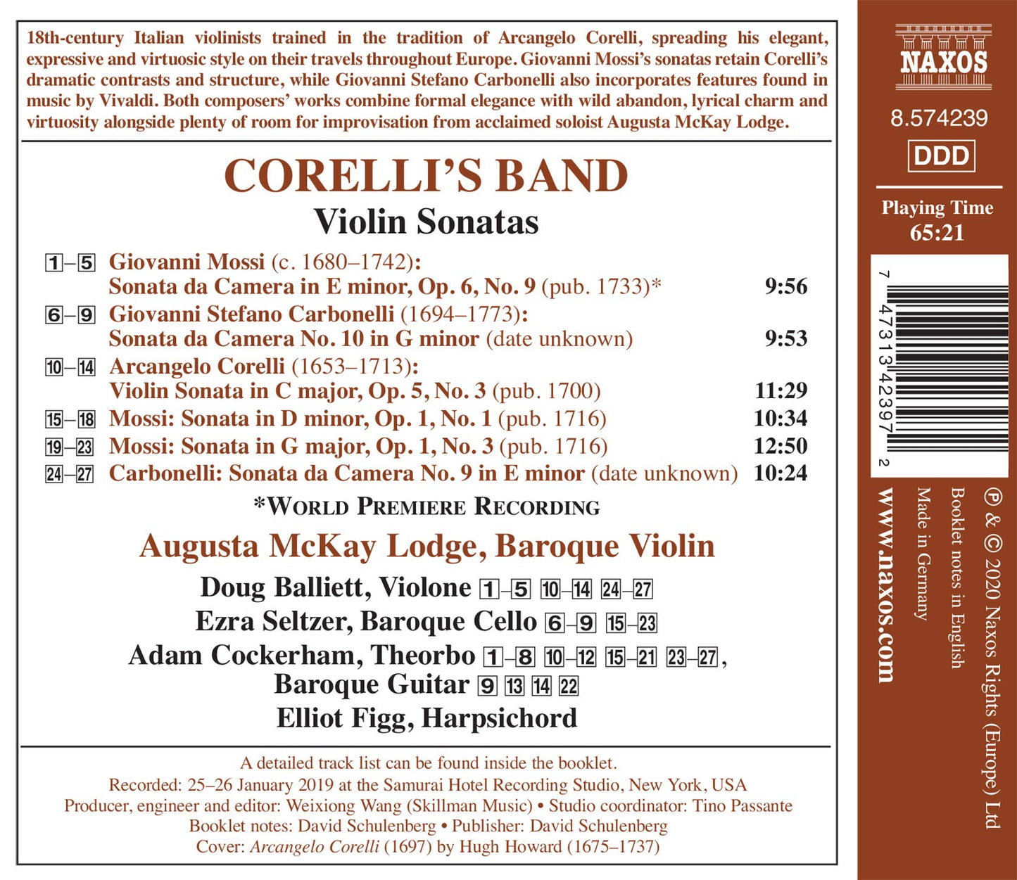 Corelli's Band - 18th Century Violin Sonatas