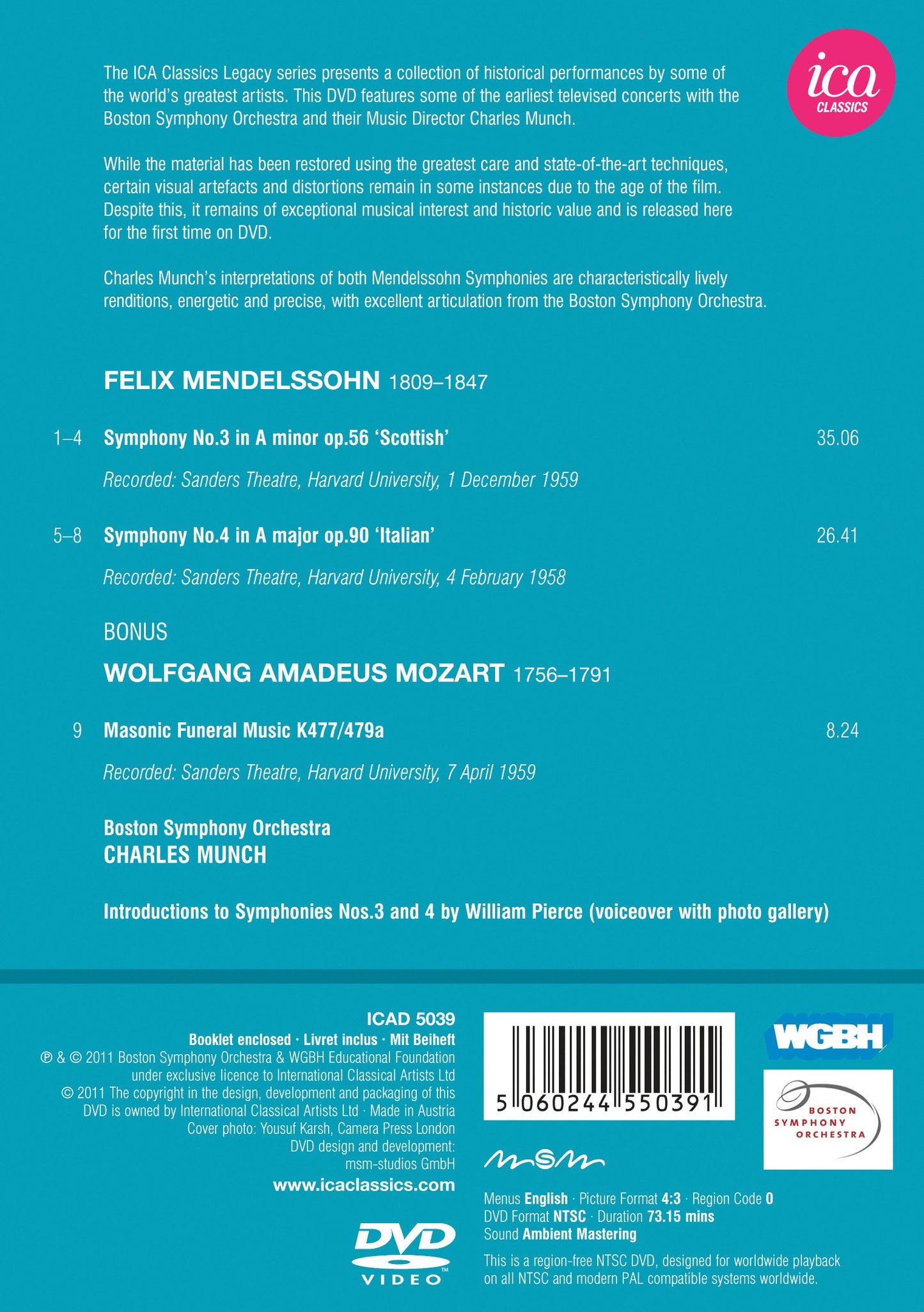Mendelssohn: Symphonies Nos. 3 & 4