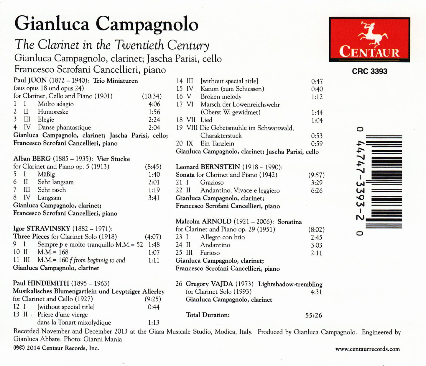 CLARINET IN TWENTIETH CENTURY