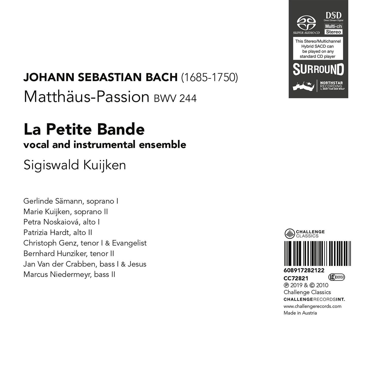 MATTHAUS-PASSION BWV 244