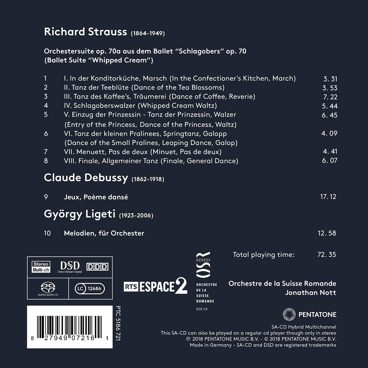 Strauss, Debussy & Ligeti: Orchestral Works