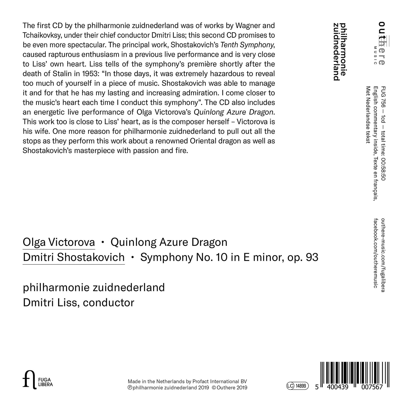 Victorova, O.: Quinlong Azure Dragon - Shostakovich, D.: Sym