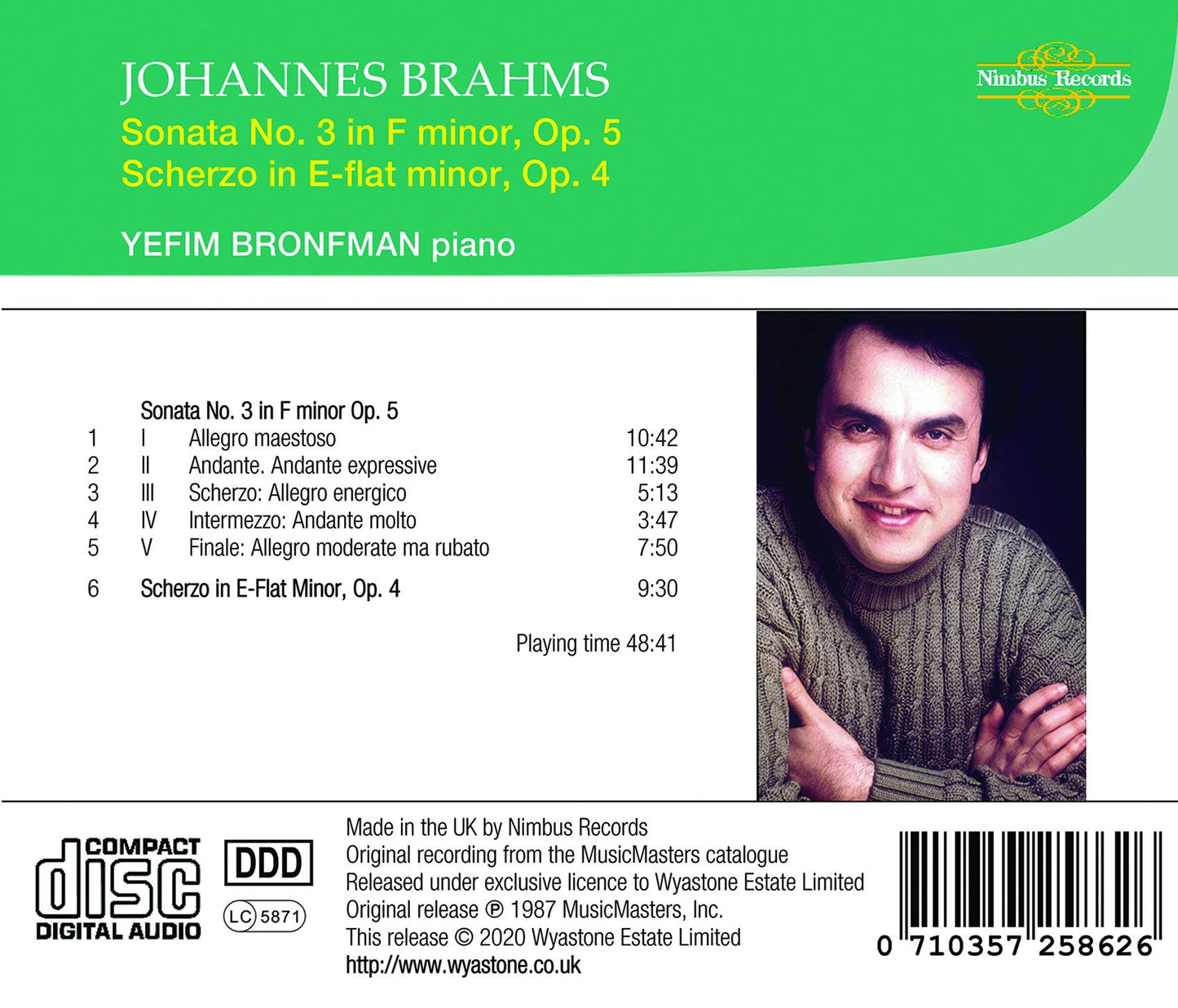 SONATA NO. 3 IN F MINOR, OP. 5