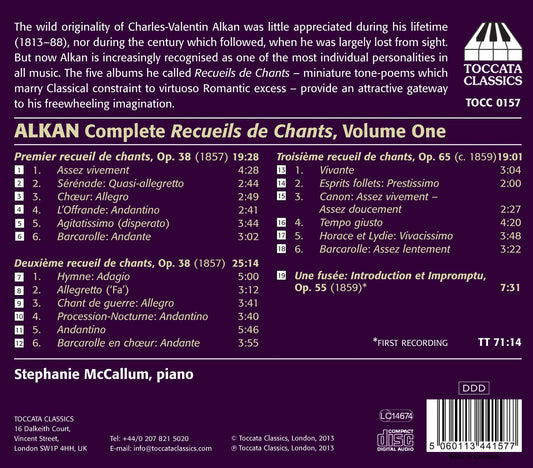 Alkan: Complete Recueils de Chants, Vol. 1