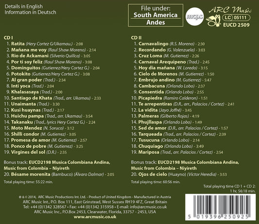 40 Best of Flutes and Songs from the Andes