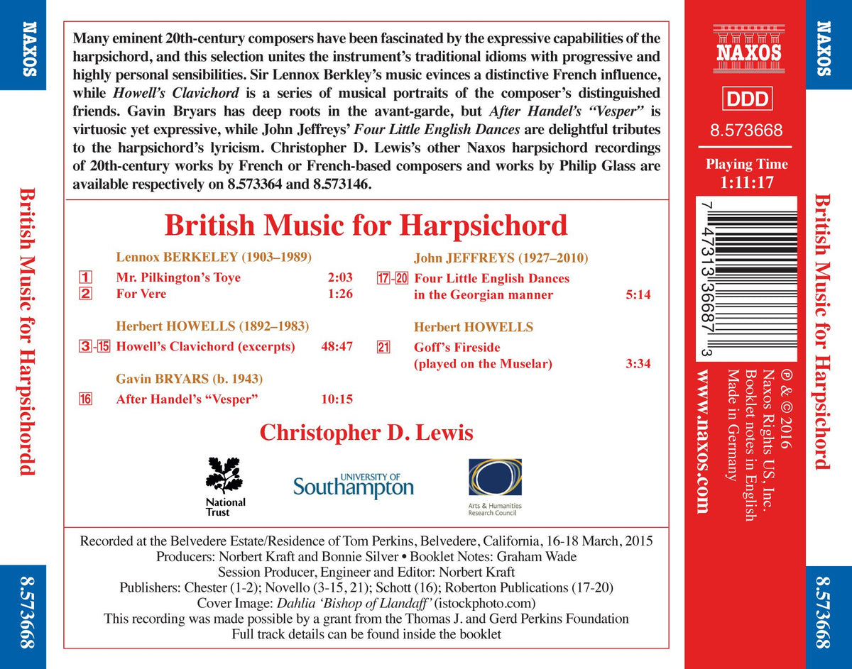 British Music for Harpsichord