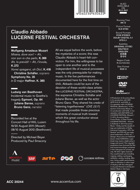 Claudio Abbado: Mozart - Beethoven