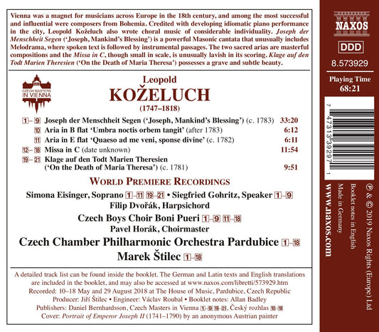 Koželuch: Joseph der Menschheit Segen