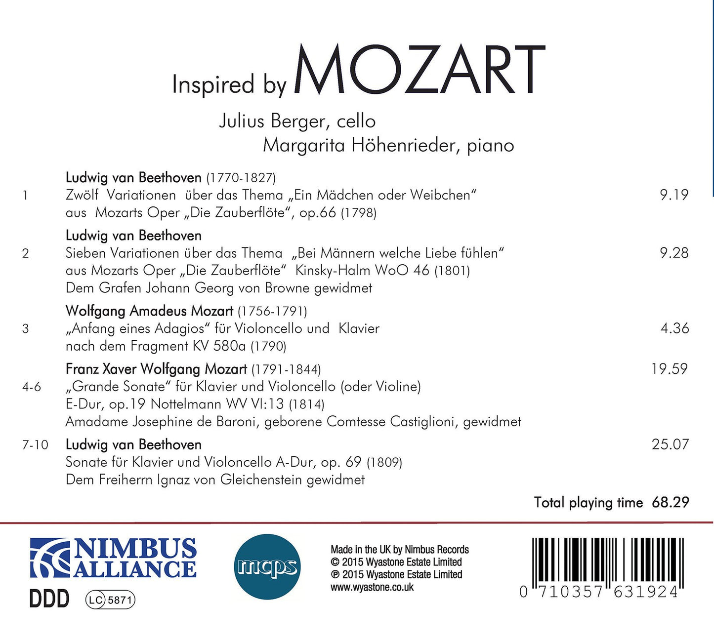 Inspired by Mozart