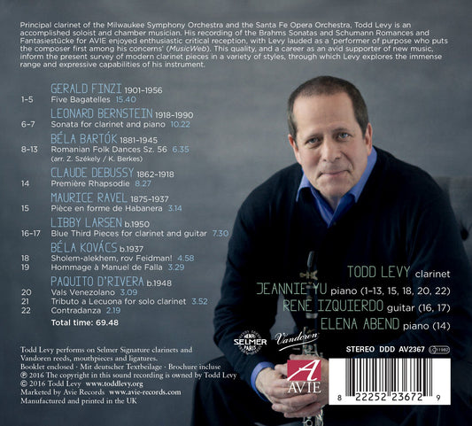 Rhapsodie - 20th-Century Clarinet Classics