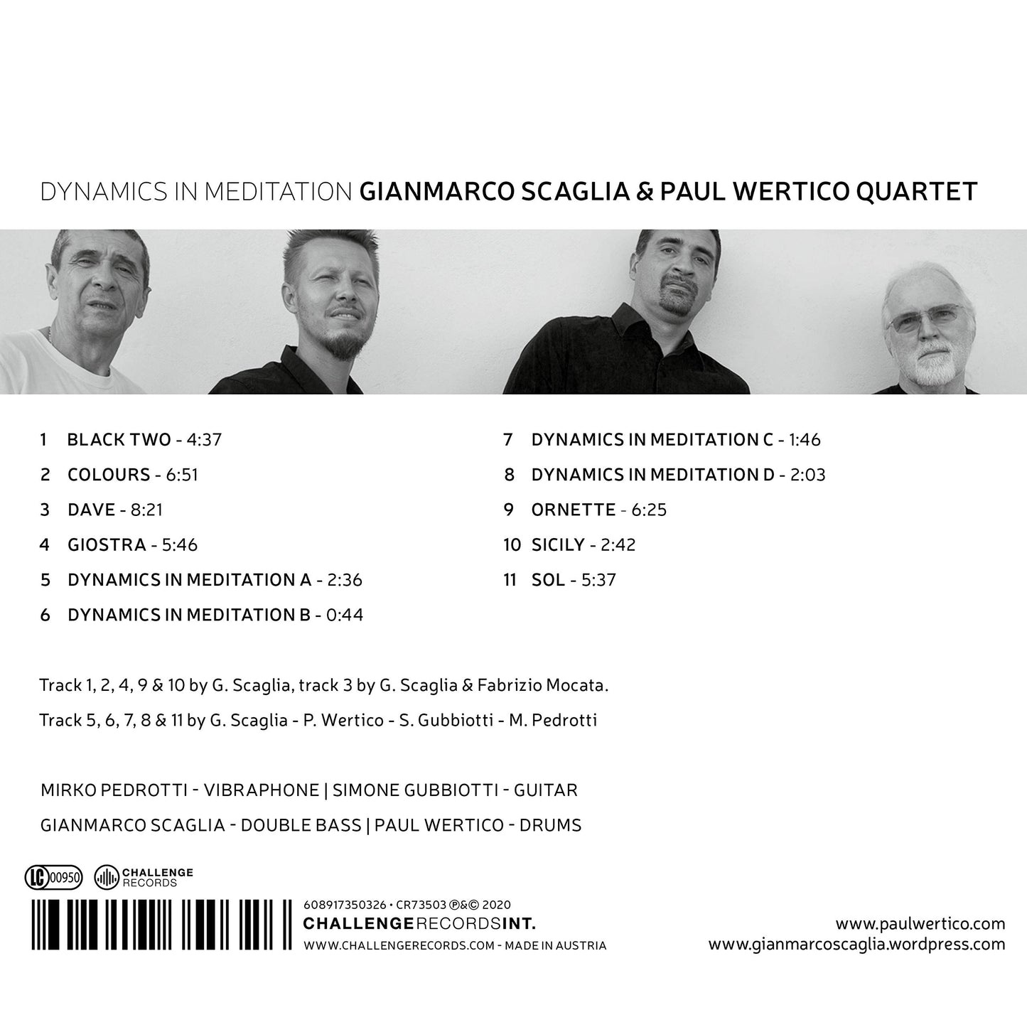 Dynamics In Meditation  Scaglia, Paul Wertico Quartet