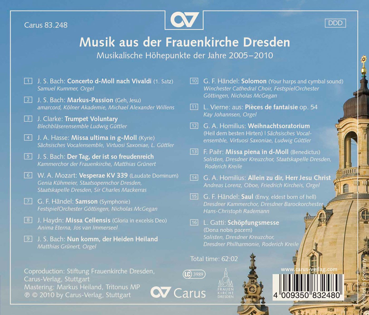 Frauenkirche Dresden, 2005-2010