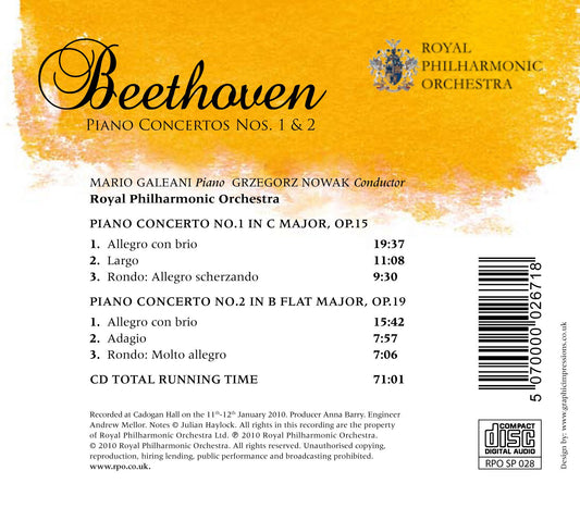 Beethoven: Piano Concertos Nos. 1 & 2