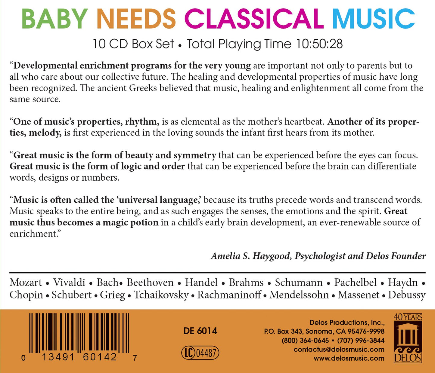 BABY NEEDS CLASSICAL MUSIC