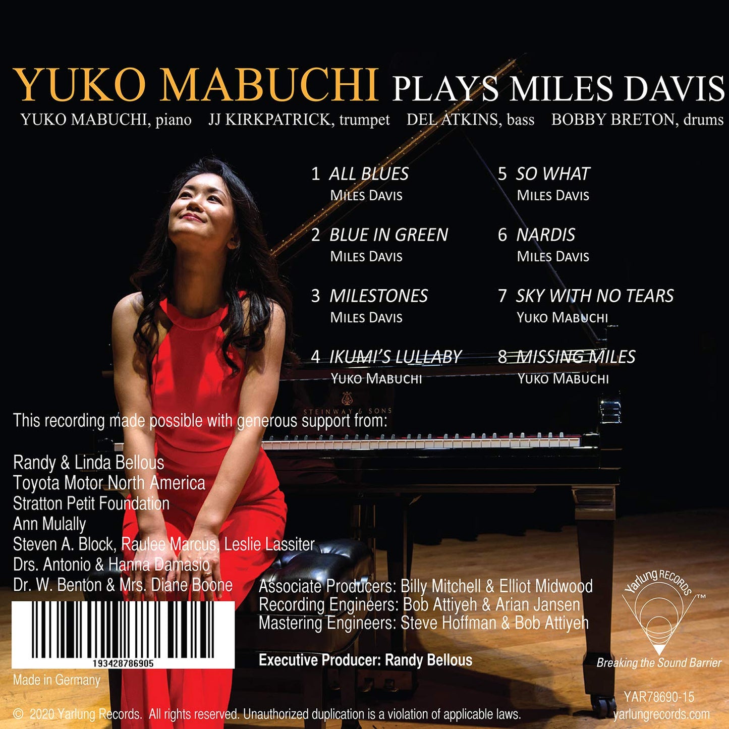 Yuko Mabuchi Plays Miles Davis, Yarlung 15th Anniversary Edi