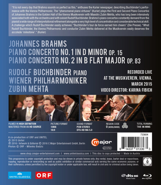 Brahms: Piano Concertos Nos. 1 and 2