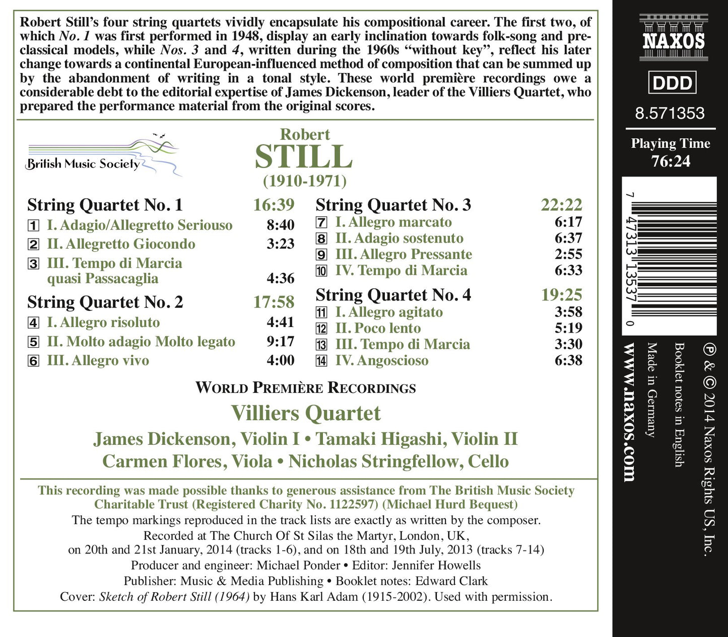 Still: The 4 String Quartets