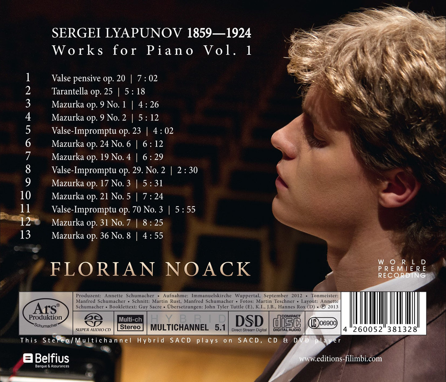 Lyapunov: Piano Works, Vol. 1