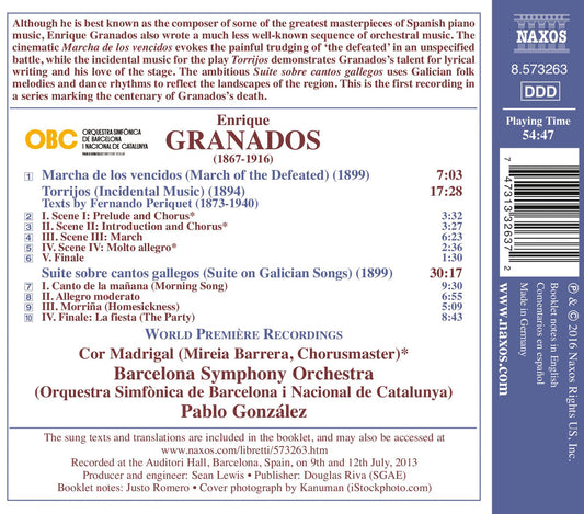 Granados: Suite Sobre Cantos Gallegos, Torrijos & Marcha de