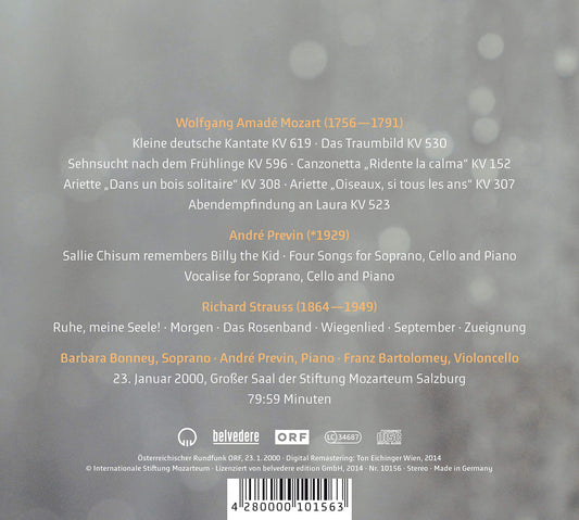 Mozart, André Previn & R. Strauss: Songs & Arias (Live)