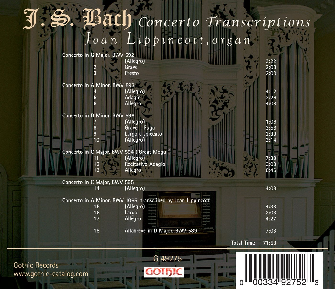 Bach: Concerto Transcriptions