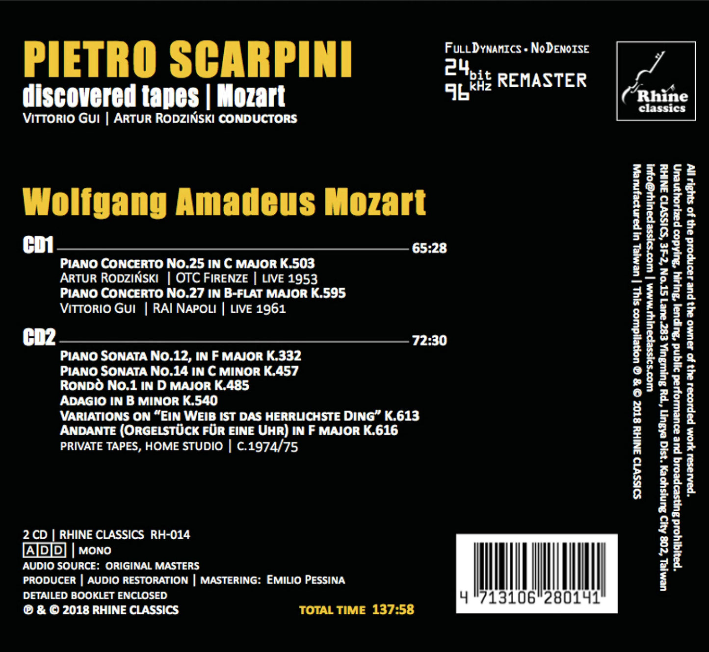 DISCOVERED TAPES - MOZART