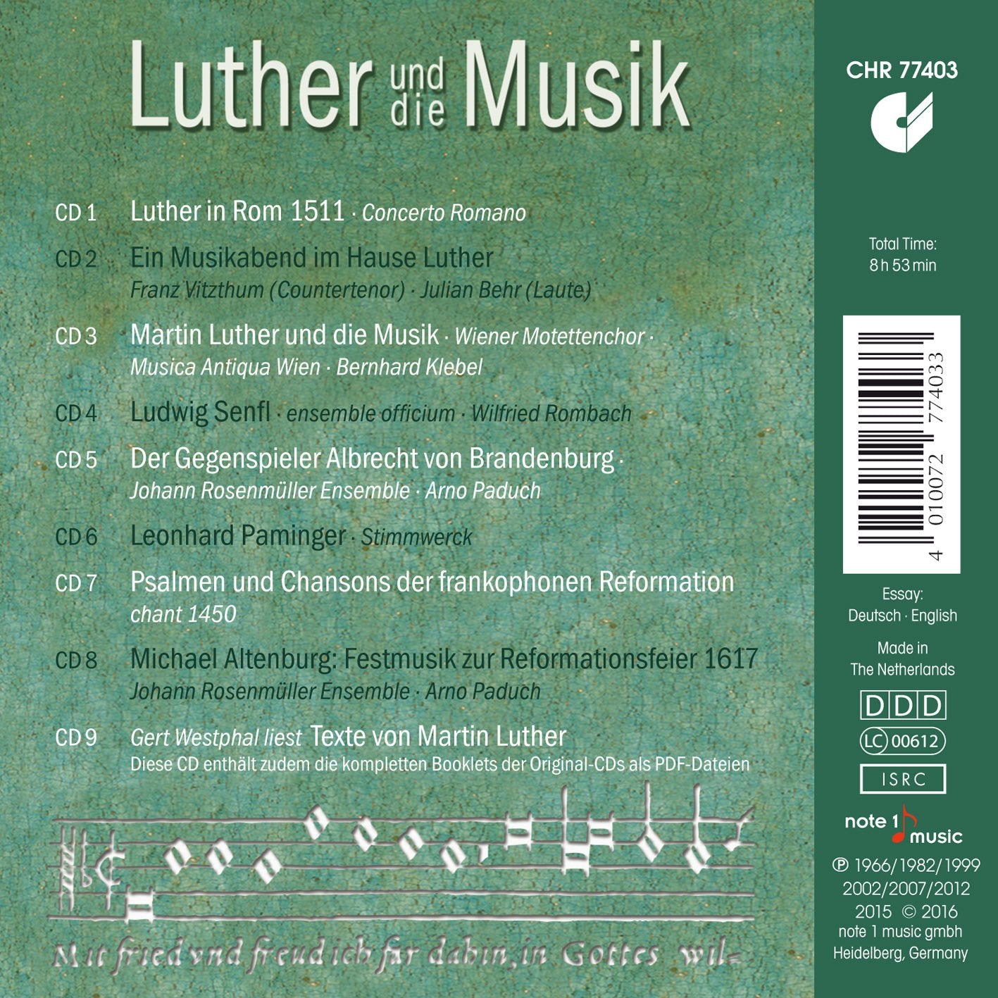 LUTHER & MUSIC