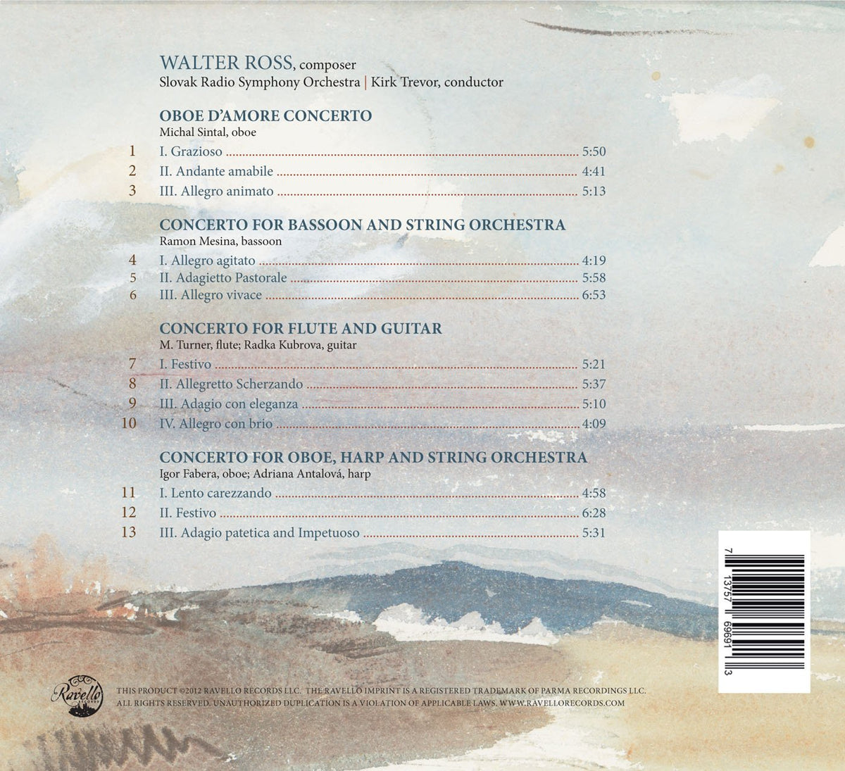 Through The Reeds: Woodwind Concerti of Walter Ross