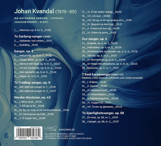 Å her møter mangt - Songs by Johan Kvandal